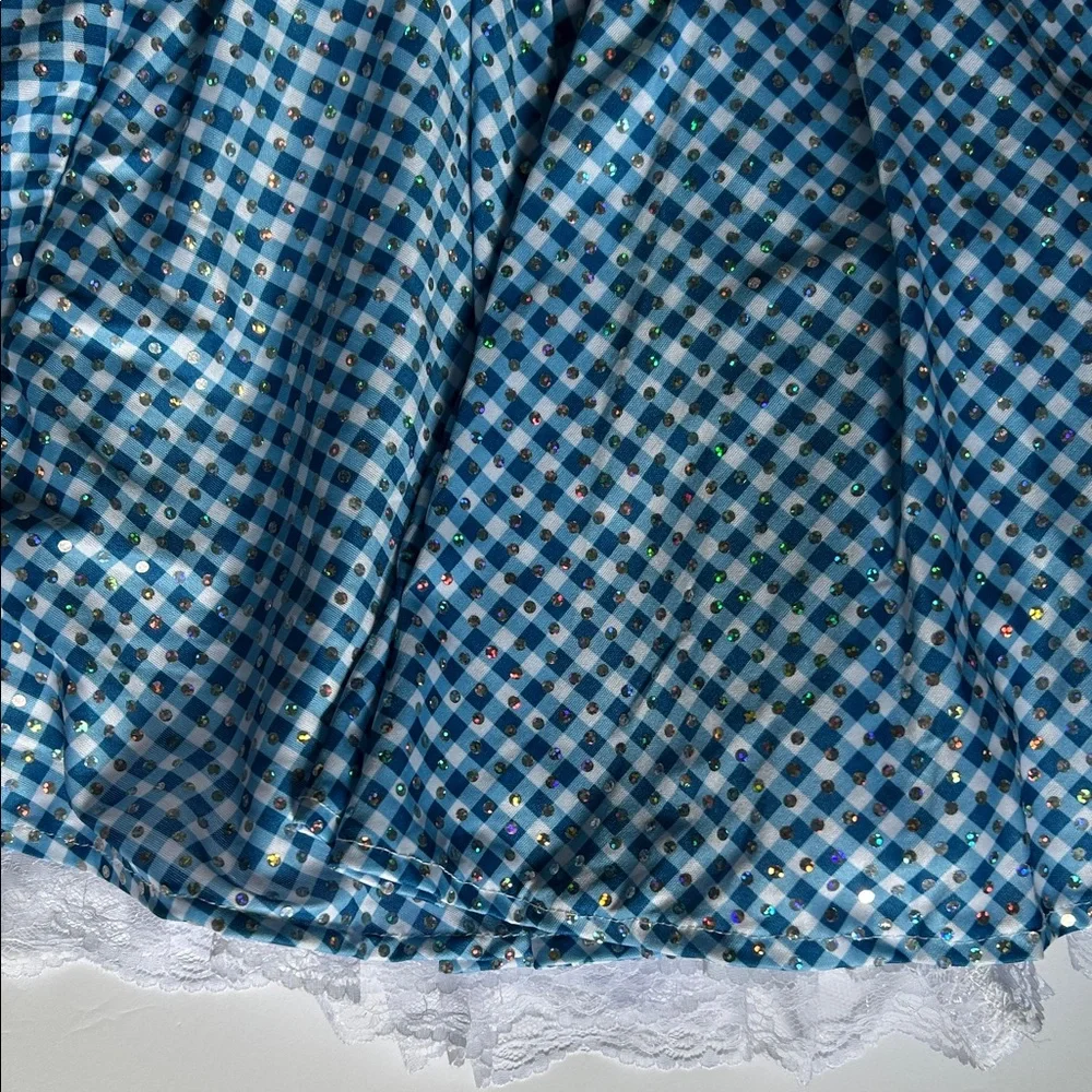 Wizard of Oz Dorothy Sequin Dress Costume - Blue and White